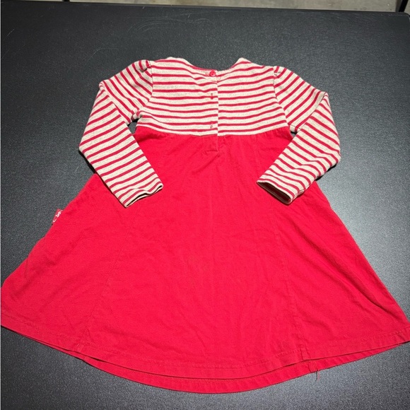 Le Top Red and Cream Striped Dress - Picture 4 of 4
